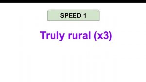 Truly rural (X3) | TONGUE TWISTER #6