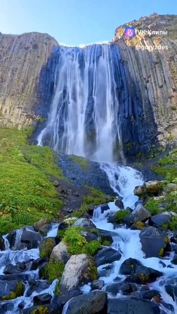 Водопад Терскол! В нашем туре на Кавказ! #mountains #горныйтуризм #природа #shorts