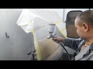 Ремонт вмятины на двери Рено Сандеро