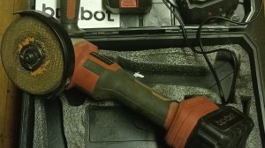Аккумуляторная УШМ Boxbot 20В, диск 125 мм, 6000/7300/8800 об/мин, 2 АКБ 4.0 А/ч, в кейсе, AG-20B