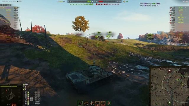 World of Tanks Leopard 1 6 Фрагов 9,300 Урона смотреть онлайн