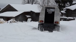 Самодельный гусеничный вездеход Tirex  Первый выезд