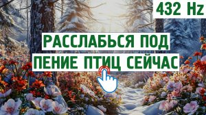 Расслабься под пение птиц сейчас (432 Hz) \ Звуки для отдых, расслабления,для сна,шум моря