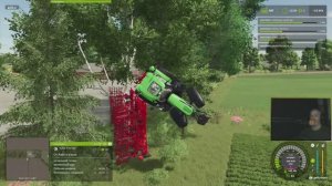 Farming Simulator 25 #день 8 #Работаем в выходной #сеем #пашем #пилим #чилим