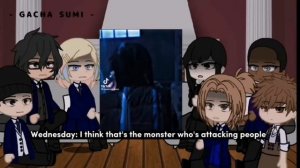 nevermore students/ Tyler react to Wednesday/(f. WOLF vs HYDE) GCRV part 3