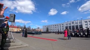 Военный парад Победы, 9 мая 2019 г, Город Мирный.