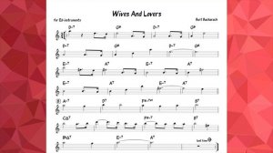 Wives And Lovers (Bacharach) Backing track   score for Eb alto instruments(360P)