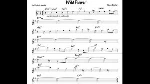 Wild Flower Wayne Shorter Backing track score for Eb alto instruments_270p_360p