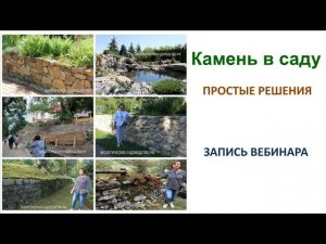 Камень в саду - простые решения (запись вебинара)