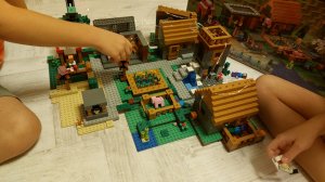 Лего деревня Майнкрафт. Игра1