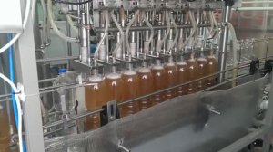 Линейный автомат розлива с сиропным дозатором