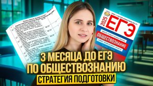 Стратегия подготовки за 3 месяца | ЕГЭ обществознание