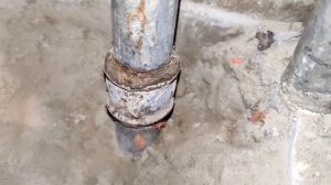 Сварка трубы хвс (вырезаем резьбовое соединение)