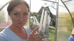 6 соток 2 октября 2020 года.  Автоматические форточки. Малина в теплице.  Компост...