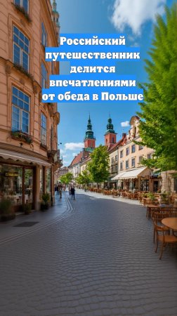 Российский путешественник делится впечатлениями от обеда в Польше