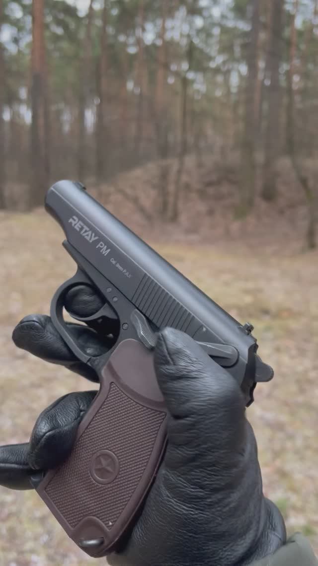 Стрельба из охолощенного пистолета Retay PM (ПМ) смотреть онлайн