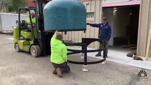 Установка и занос печей для пиццы в собранном виде