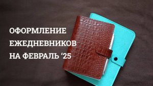 Оформление на ФЕВРАЛЬ 2025 | Bullet journal | Блокноты на кольцах