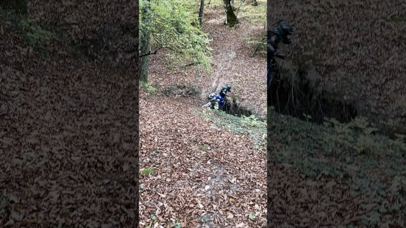 Смешное падение на эндуро мотоцикле в стиле марио. #endurofails #enduro