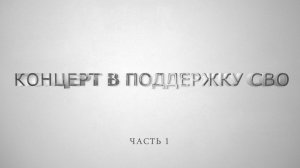 Концерт в поддержку СВО. 1часть