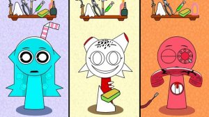 СПРУКИ ВОЗРАЖДЕНИЕ - Incredibox -  ТЕЛЕ, WENDA, AQUA #спрунки #incredibox