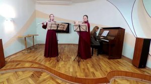 Дж. Чимароза Концерт для двух флейт с оркестром 2-3 чч. 
Исп. Елена Исаева, Ангелина Ковалькова.