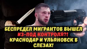 БЕСПРЕДЕЛ МИГРАНТОВ ВЫШЕЛ ИЗ-ПОД КОНТРОЛЯ?! КРАСНОДАР И УЛЬЯНОВСК В СЛЕЗАХ!