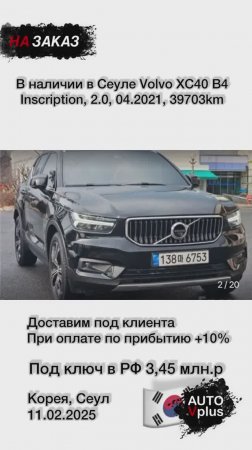 Volvo XC40 B4, 04.2021 в продаже