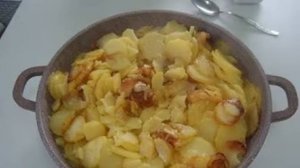 Жареная картошка на обед. Маринкины творинки. Всем МИРА и Добра!