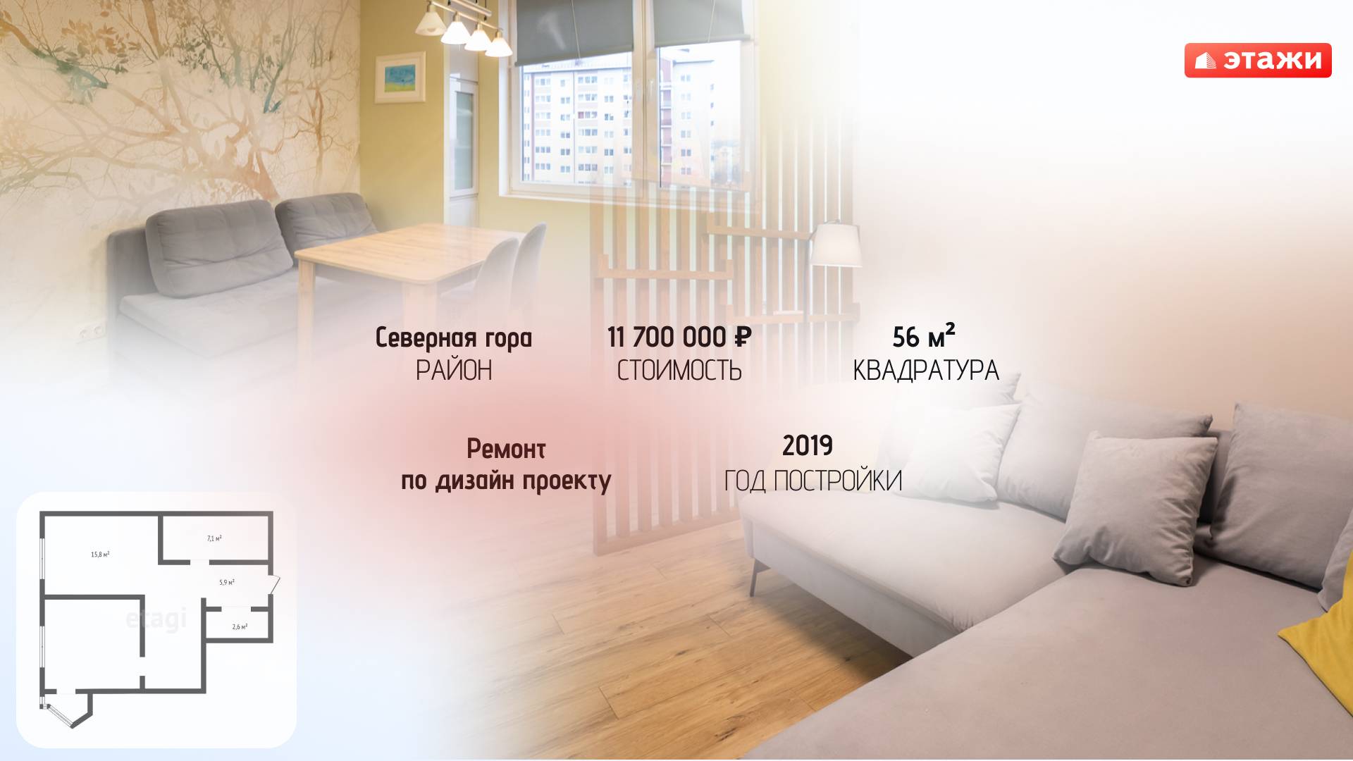 Обзор квартиры 11811623