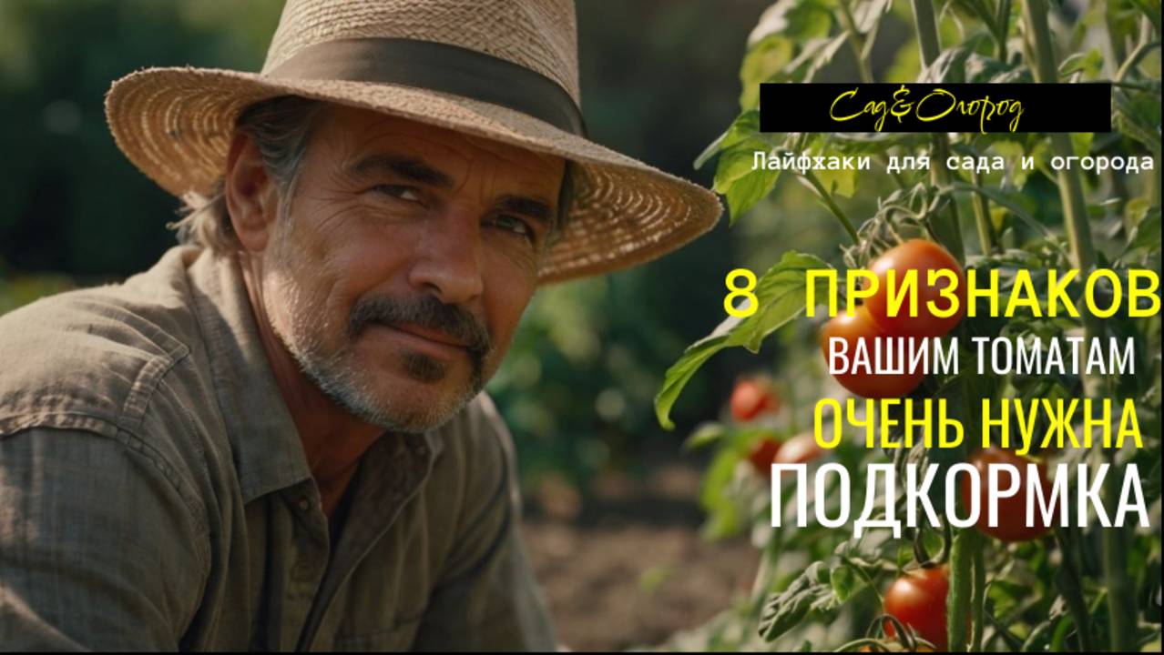8 признаков того, что ТОМАТАМ нужна подкормка смотреть онлайн