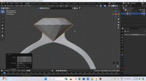 Моделирование кольца с бриллиантом Блендер 3D