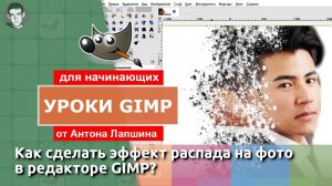 Эффект распада на фото в GIMP