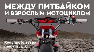 Питбайк REGULMOTO SEVEN MEDALIST PRO. Между питбайком и взрослым мотоциклом