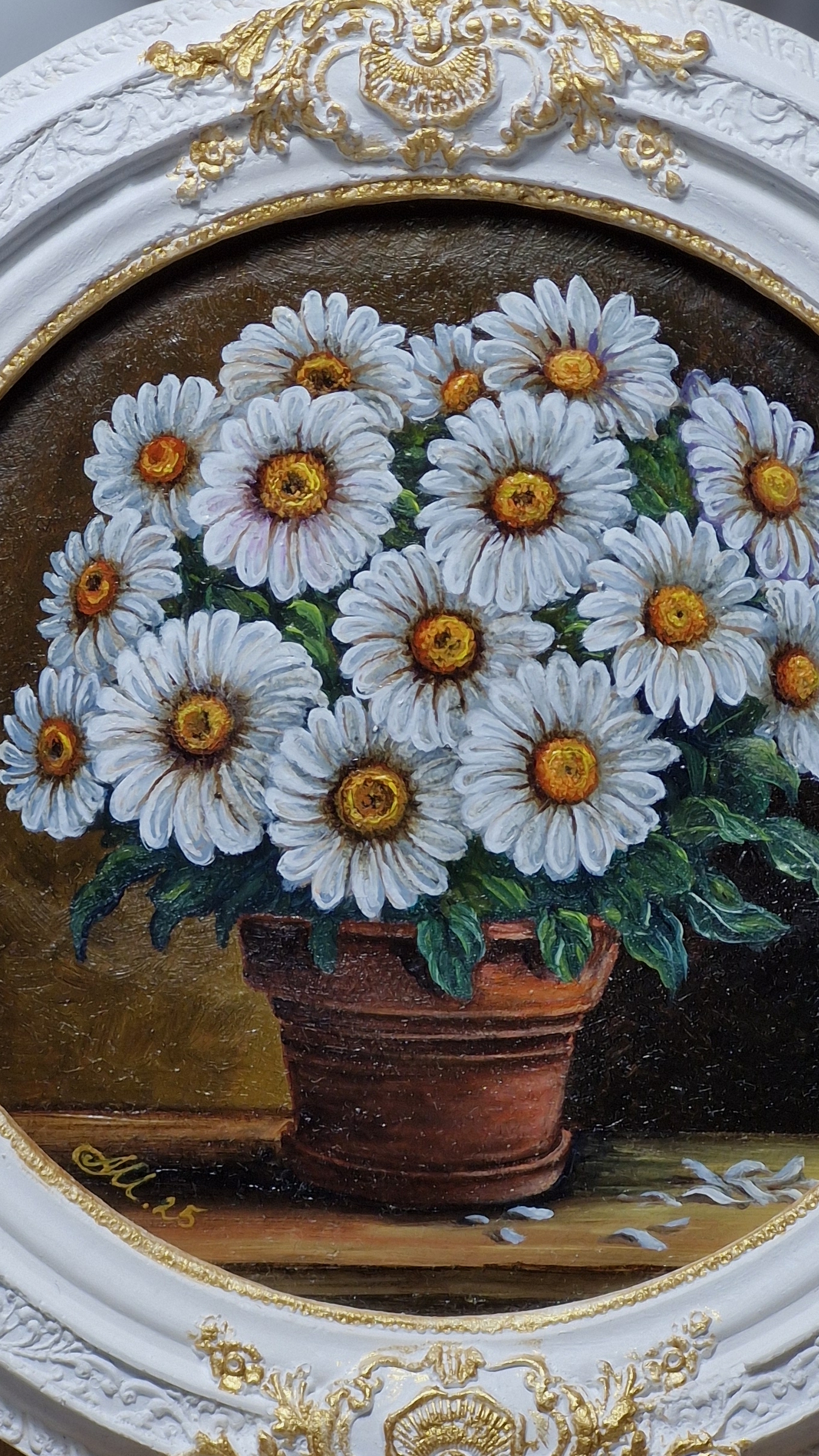 Рисую цветы. Миниатюрная картина. смотреть онлайн