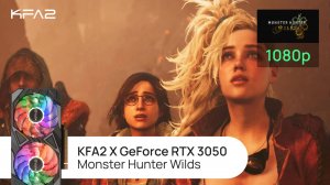 KFA2 X GeForce RTX 3050 Black | Monster Hunter Wilds (benchmark) | 1080p (Full HD) разрешение