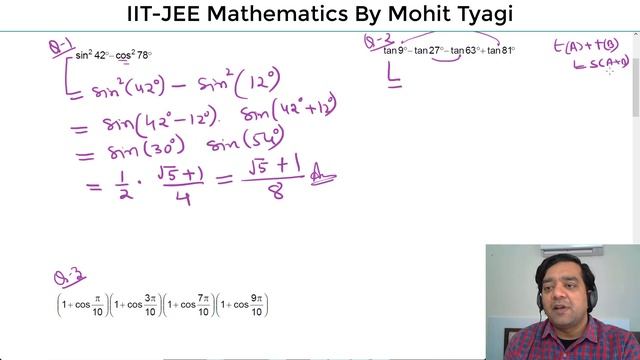 #67-Trigonometric Ratio and Identities-cos(36) | Illustrations | JEE Mains & Advanced