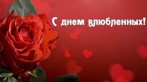 С днём всех влюбленных. Открытка музыкальная поздравительная.