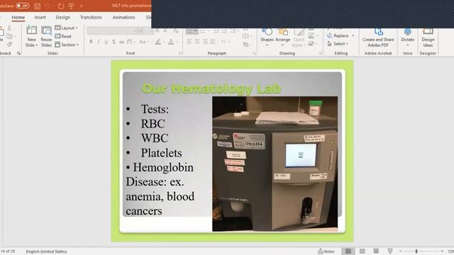 AH 101 Workshop: Medical Laboratory Technician-The Program and Career