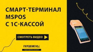 Смарт-терминал MSPOS с 1С-кассой