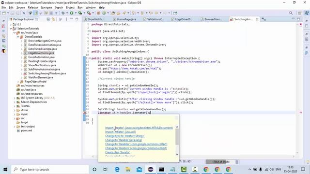 Switch Among Windows In Selenium Web Driver |Get Window Handles in Selenium|Kbtutorials