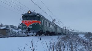 Ретро-электропоезд ЭР2К-980 "Лахта", перегон Тайцы - Красное Село