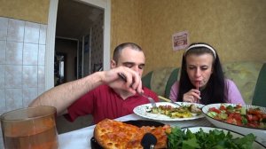 МУКБАНГ ДРУГАЯ ВЕРСИЯ - КАРТОШКА ЖАРЕНАЯ С КОТЛЕТАМИ / ПИЦЦА / PIZZA / EATING MUKBANG ASMR АСМР