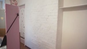 Делаю иммитацию кирпичной кладки из картона. Начало ремонта в машиной комнате