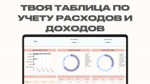 УМНАЯ ТАБЛИЦА РАСХОДОВ И ДОХОДОВ