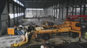 Бетонный пол 4964 м² в производственно-складском комплексе