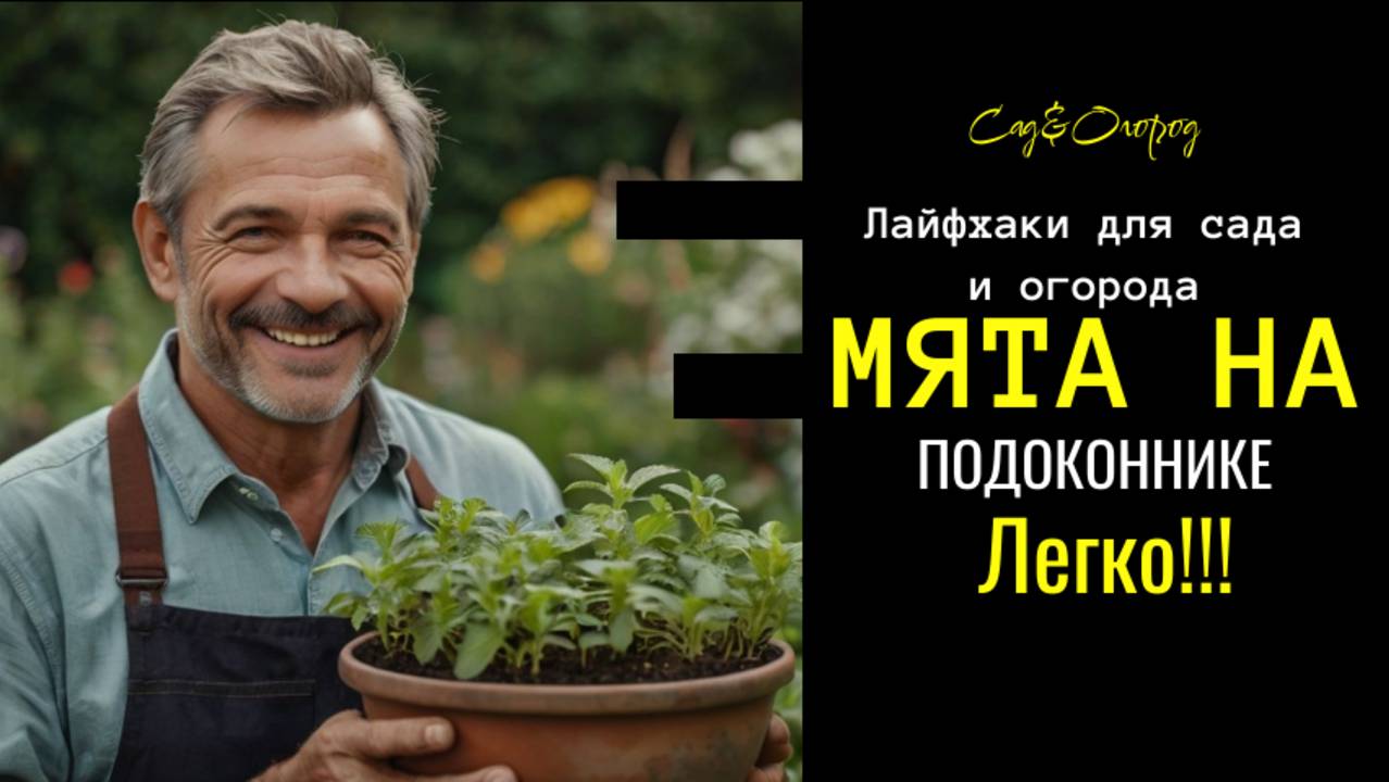 МЯТА НА ПОДОКОННИКЕ. ЛЕГКО! смотреть онлайн