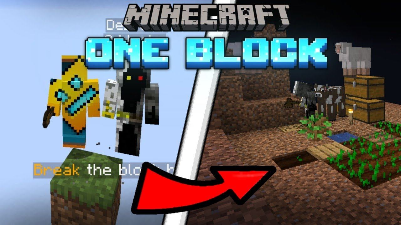 Майнкрафт ОДИН БЛОК ВЫЖИВАНИЕ / Земляная база Minecraft