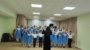 «Веселые чижи» композитор Е. Будкина, слова Д. Хармс. Младший хор «Озорные синкопы»