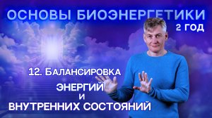 12.  Балансировка Энергий и Внутренних Состояний. "Основы Биоэнергетики 2 Год".